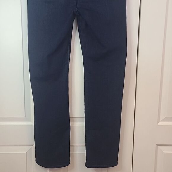 NYDJ Sculpt Her Denim Pull-On Straight Jeans Dark Blue Size 14 - Picture 7 of 16